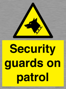 Security guards on patrol
